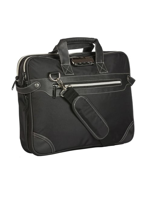 Swiss Military FLAME Black Small Laptop Messenger Bag