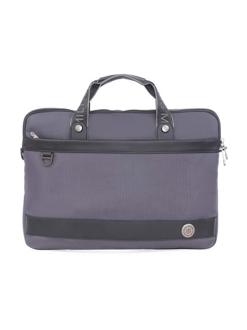 Swiss Military FLICKER Grey Small Laptop Messenger Bag