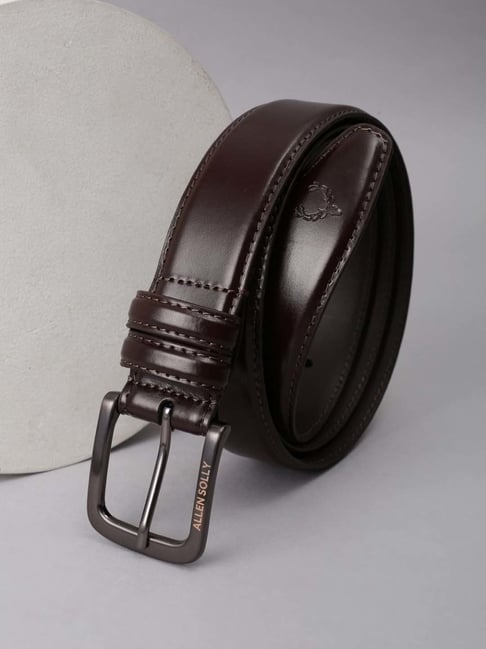 Allen Solly Brown Leather Formal Belt