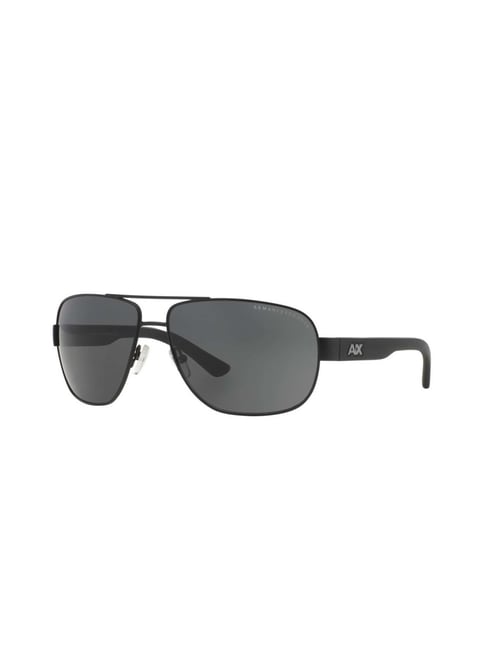 Armani Exchange Men UV Protected Grey Lens Pilot Sunglasses - 0AX2012S60638762-picture-30