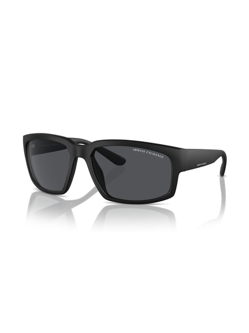 Armani Exchange Men Polarized Grey Lens Rectangle Sunglasses - 0AX4142SU80788761-picture-23