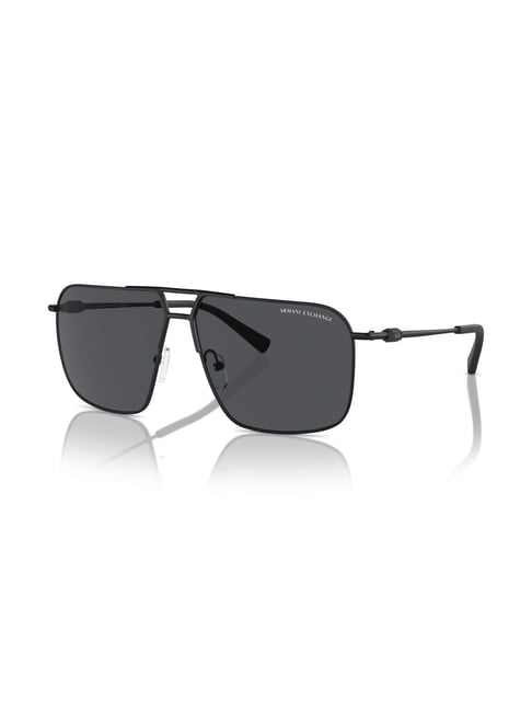 Armani Exchange Men UV Protected Grey Lens Pilot Sunglasses - 0AX2050S60008760-picture-24