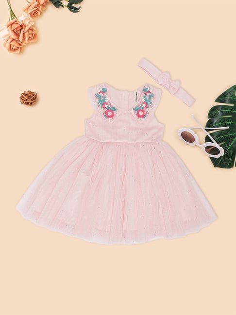 Pantaloons Baby Girls Pink Dress