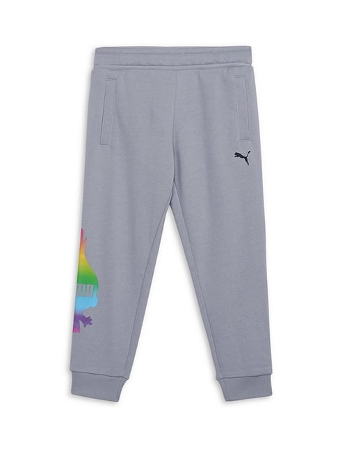 Puma Boys Grey Cotton Printed Joggers-picture-13