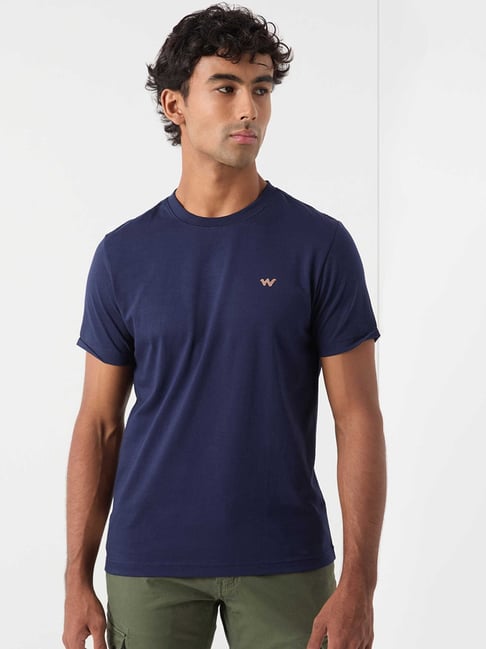Wildcraft Navy Blue Cotton Regular Fit Printed Alp Ed Back Printed Printed T-Shirt-picture-35