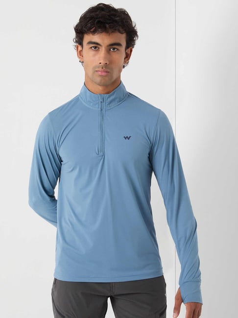 Wildcraft Green Nylon Regular Fit Solid Tech T-Shirt-picture-42