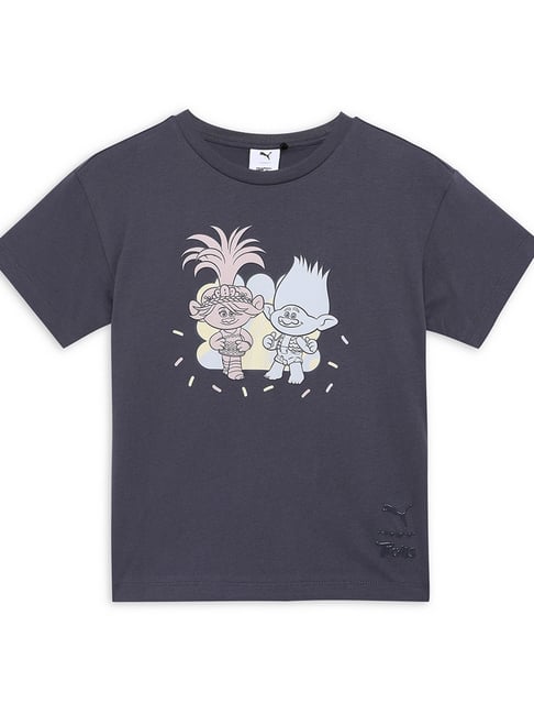 Puma Boys Grey Cotton Printed T-Shirt-picture-11