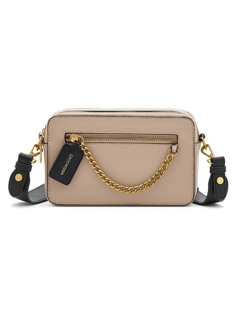 Miraggio Harbour Pink Textured Medium Cross Body Bag