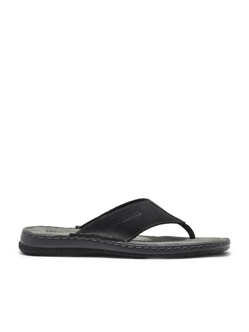 Woodland Men's Black Thongs-picture-33