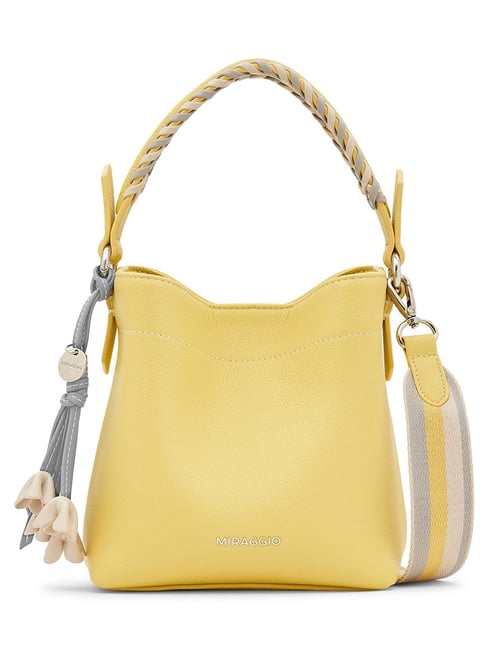 Miraggio Mango Textured Medium Shoulder Bag
