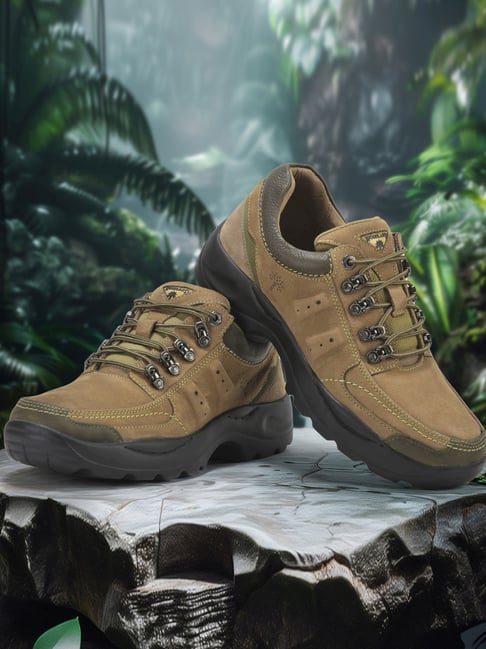 Buy Woodland Men's Dubai Khaki Derby Shoes at Best Price Tata CLiQ