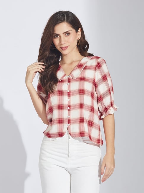 Latin Quarters Red Striped Top-picture-38