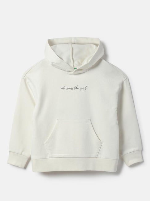 United Colors Of Benetton Girls Off White Cotton Regular Fit Digital Print Sweatshirt-picture-27
