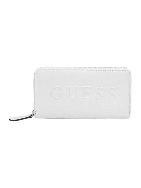Guess White Haddington Zip Around Wallet-picture-34