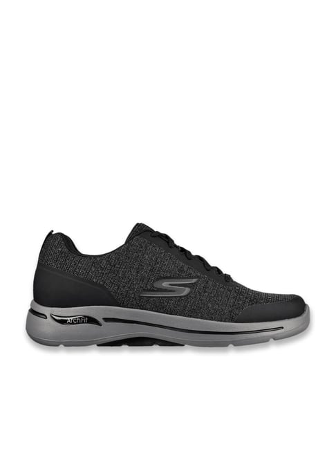 Skechers Mens GO WALK ARCH FIT ORION Black Walking Shoes-picture-33