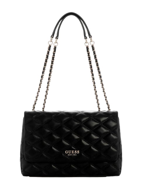 Guess Black Tamsin Quilted Cross Body Bag