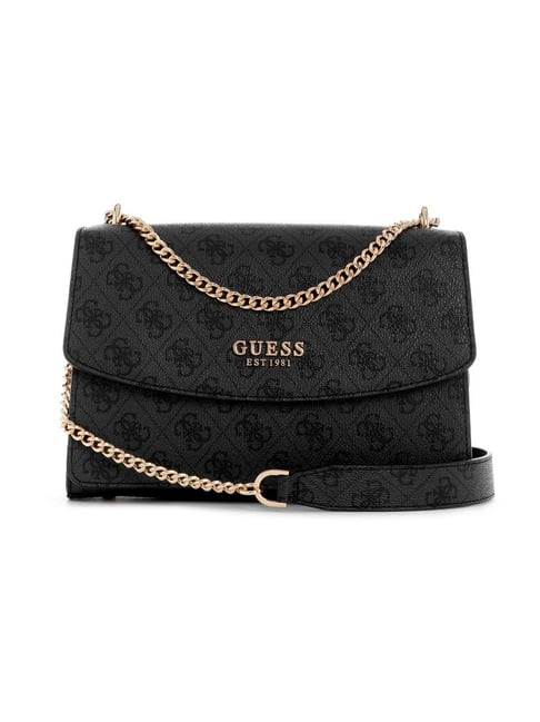 Guess Coal Calista Logo Cross Body Bag