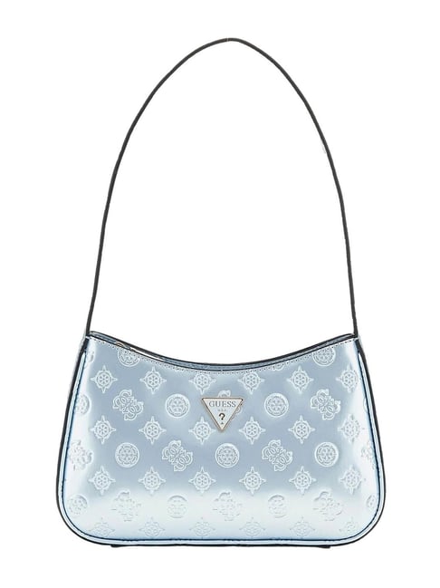 Guess Powder Blue Arnela Logo Hobo Bag