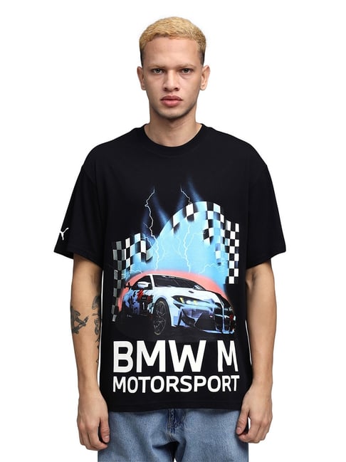 Puma Sportswear Black Cotton Relaxed Fit Graphic T-Shirt-picture-46