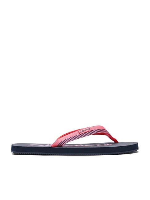 Buy Skechers Women's COURTWALD INDIA Coral Pink Flip Flops for