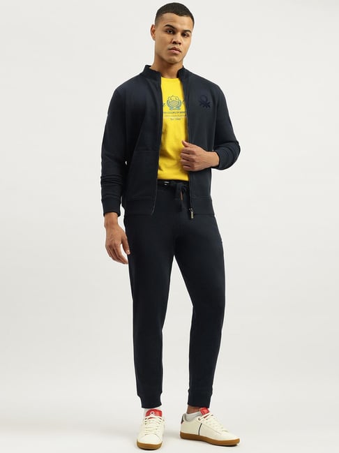 United Colors of Benetton Blue Regular Fit Jackets