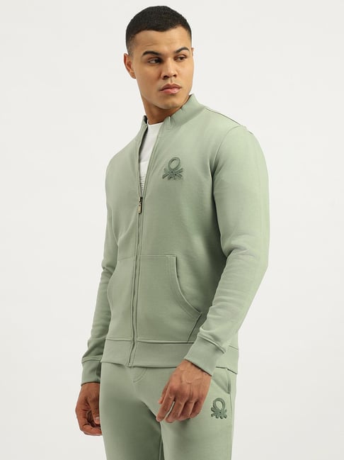 United Colors of Benetton Olive Regular Fit Jackets