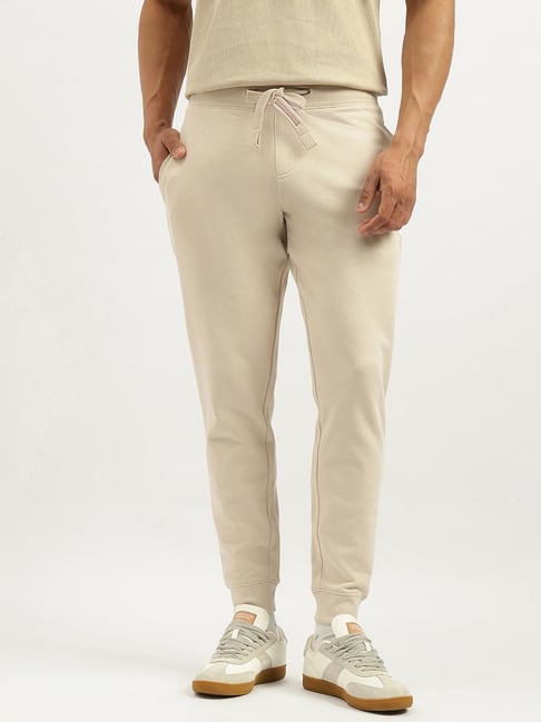 United Colors of Benetton Beige Regular Fit Joggers-picture-31