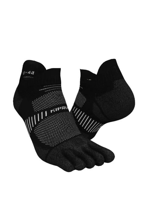 KIPRUN By Decathlon Running 5-Finger Socks Eco-Design Black
