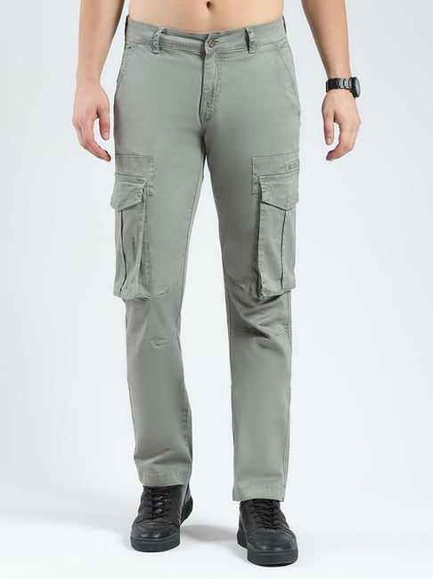 Monte Carlo Grey Slim Fit Cargos