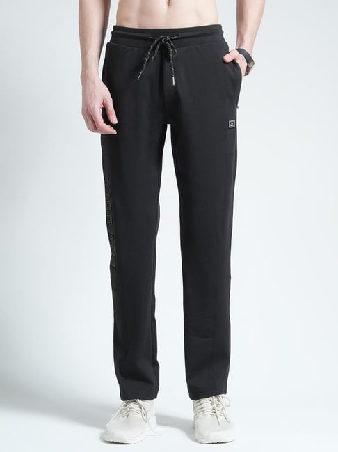 Monte Carlo Black Regular Fit Trackpants-image-14