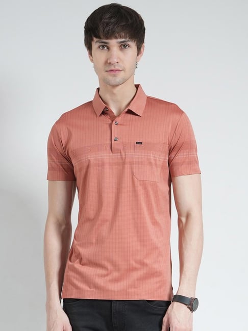 Monte Carlo Pink Slim Fit Printed T-Shirt