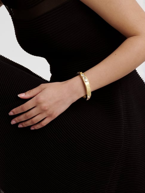 Ted Baker Golden Crystal Rock Rosie Bangle