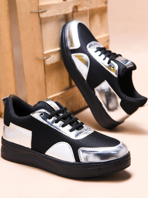 Buy TRYME Women's Silver Sneakers at Best Price Tata CLiQ