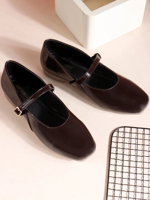 TRYME Women's Coffee Mary Jane Shoes-picture-24