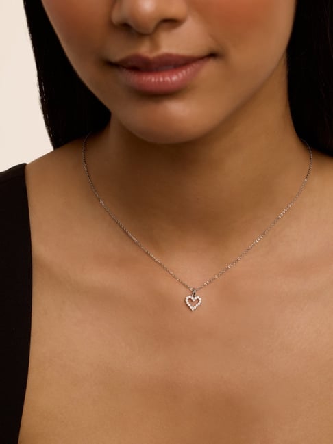 Heart Pendant Ted Baker Silver Necklace Ted Baker Hara Tiny Heart