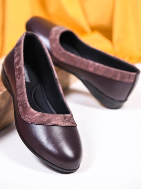 TRYME Women's Maroon Ballerinas-picture-45