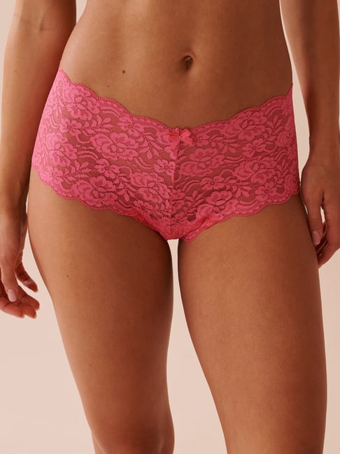 La Vie En Rose Pink Lace Cheeky Panty-picture-26