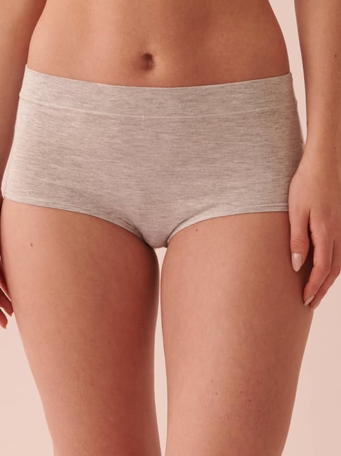 La Vie En Rose Grey High Waist Hiphugger Boyshort-picture-48