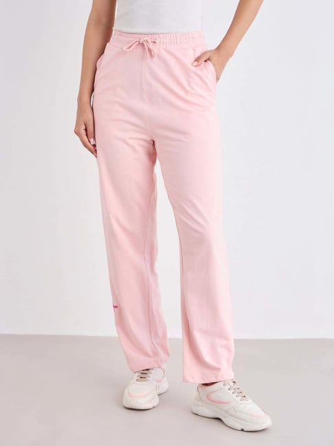 Styli Pink Straight Fit Trackpants-picture-48