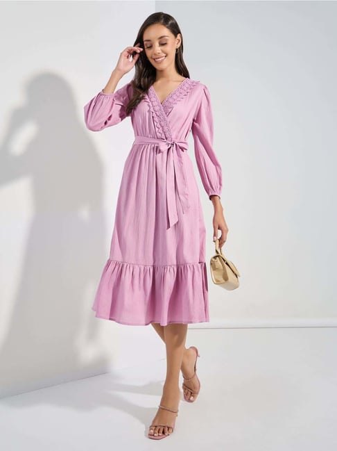 Styli Pink Regular Fit Dress-picture-17