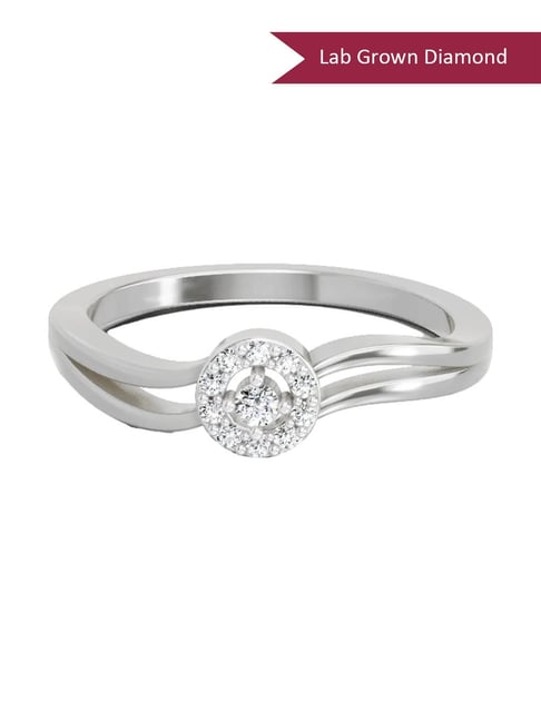 Sparkles Lab Grown Diamond 14k (585) White Gold Ring for Women