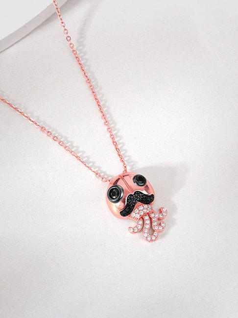 GIVA 925 Sterling Silver Rose Gold Pendant for Women-picture-33