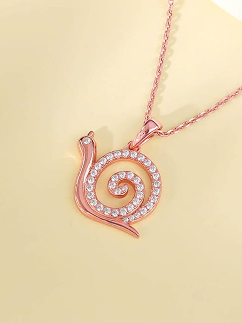 GIVA 925 Sterling Silver Rose Gold Pendant for Women-picture-28