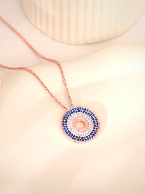 GIVA 925 Sterling Silver Rose Gold Pendant for Women-picture-43