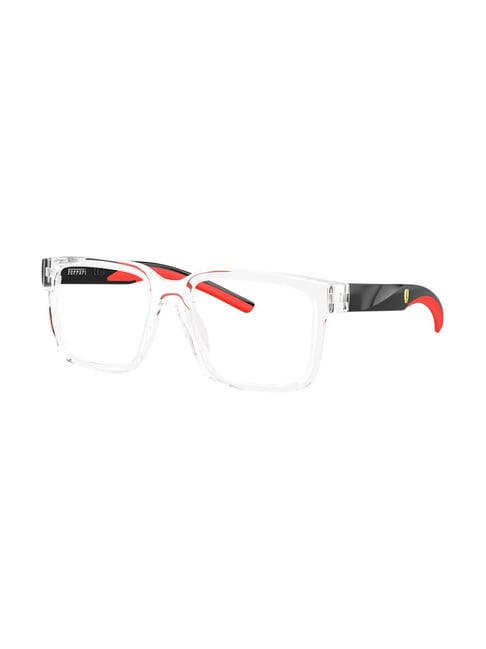 FERRARI SCUDERIA White Square Eye Frames for Men