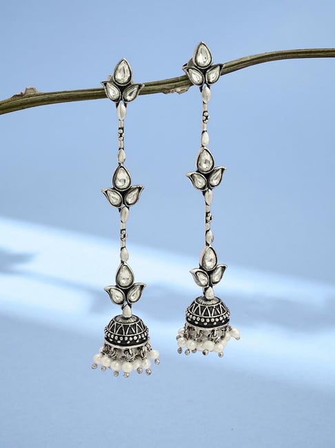 Fabindia Silver Jhumka Earrings