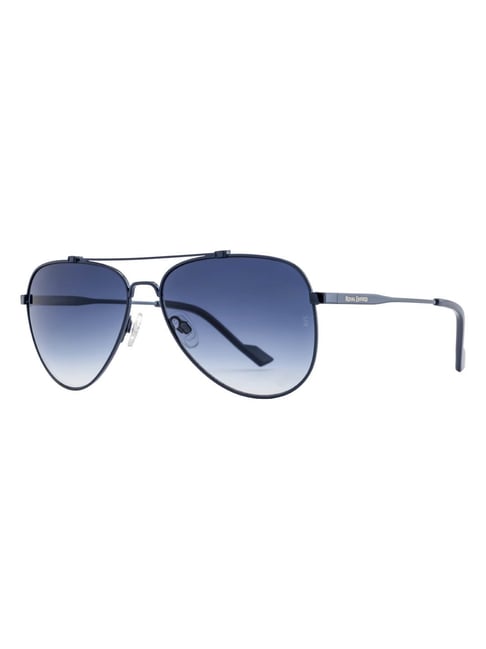 Royal Enfield Generic Blue UV Protection Aviator Sunglasses for Men