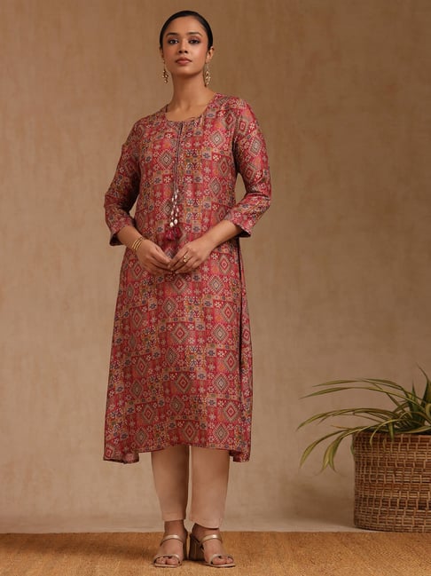 Soch Multicolour Silk Blend Tribal Kurti-picture-25