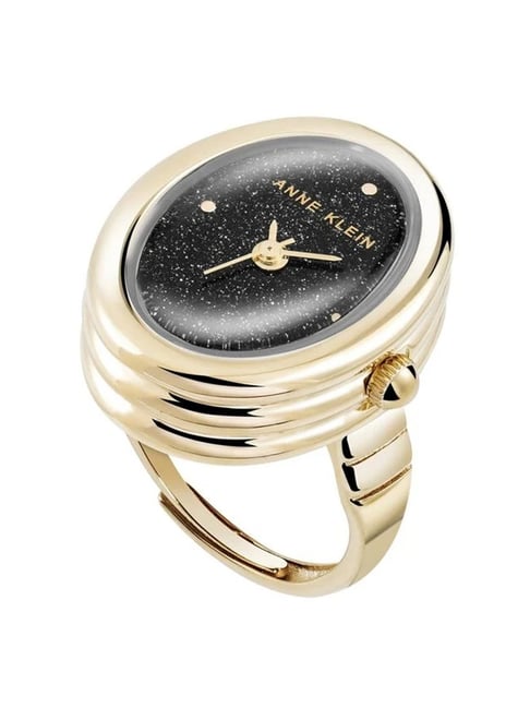 Anne Klein AK5126RINGBKW Ring Watch Analog Watch for Women