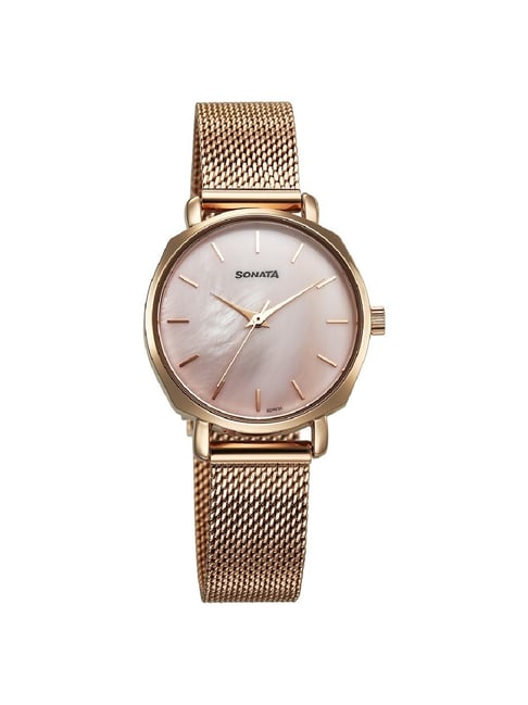 Mesh Strap Sonata Watch Market Price Buy Online Sonata Quartz